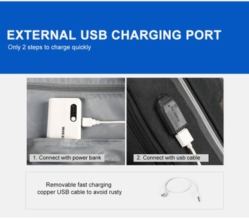 Тонкий бизнес-рюкзак для ноутбука с диагональю 15,6 дюйма Tigernu T-B3331A USB водонепроницаемый