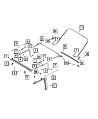 фото thumb №4, Рамка пластиковая дверь правых wrangler jk 07-09