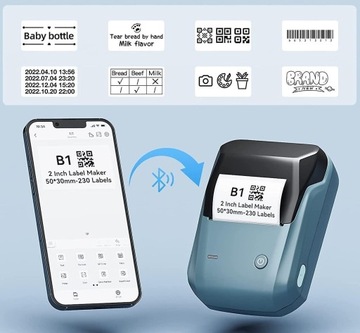 B1 NiiMbot Bluetooth термопринтер самоклеящихся этикеток