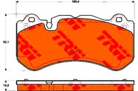 фото thumb №2, Trw gdb1710 набір гальмівних колодок гальмівних, гальма дискові