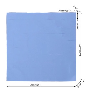 Thermopad 100 шт. 10x10 x 1 мм 6 WmK Термопроводящая лента CPU GPU