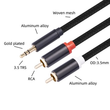 do 3.5mm do wzmacniacza teatralnego Pomocniczy