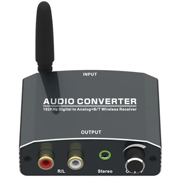 Коаксиальный Bluetooth-цифро-аналоговый аудиоконвертер Toslink 192 кГц