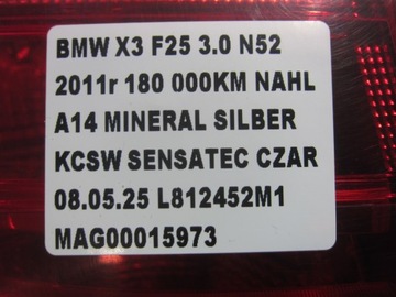 фото thumb №11, Bmw x3 f25 лампа задня ліва зовнішня зад 7220241 usa led high 63217220241