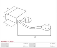 фото thumb №3, Набор ремонтный, генератор as-pl ars9062 letrika