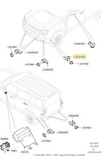 фото thumb №4, Датчик pdc land rover new defender lr138716