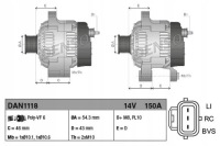 Генератор sc2 14v 150a ford c-max 07-,f Оригінал, фото thumb