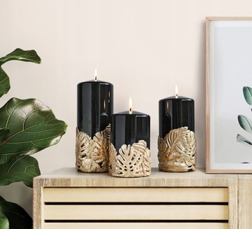 Декоративная СВЕЧА MONSTERA ARTMAN 16 см СВЕЧА