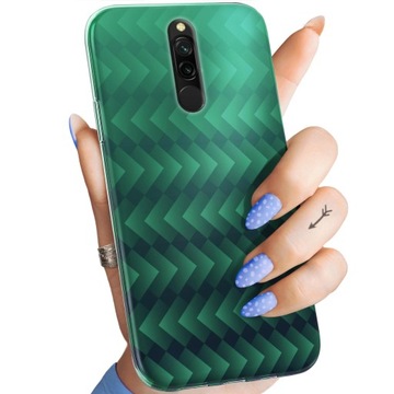 ETUI DO XIAOMI REDMI 8 WZORY ZIELONE GRASSY GREEN OBUDOWA POKROWIEC CASE