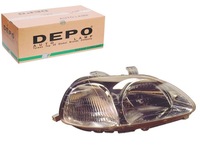 фото thumb №1, Depo фара h4 электрический цвет вкладыш: хром