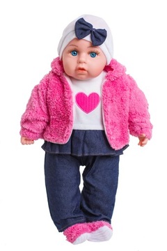 BABY DOLL Малыш говорит и поет, 45 см, набор сосок-пустышек Pampers Bottles
