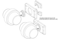 Габаритный фонарь оранжевая old school тюнинг led neon style tir Недорого, фото thumb