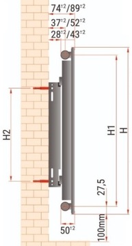 ПАНЕЛЬНЫЙ РАДИАТОР DIAMOND C11 500x400