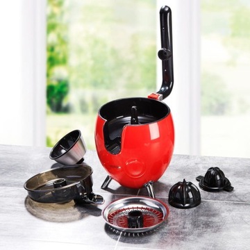 Wyciskarka do cytrusów 2 stożki Kitchencook PRESSPOD RED