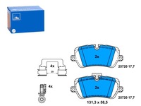 фото thumb №1, Тормозные колодки тормозные задняя land rover defender discovery v range rover iv