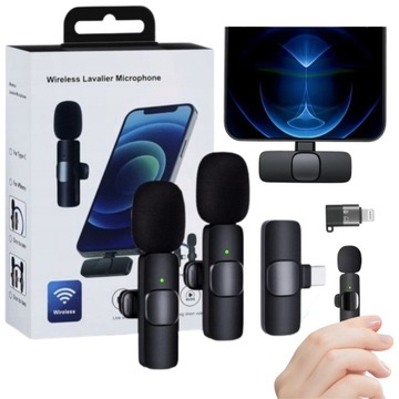 БЕСПРОВОДНОЙ КАРМАННЫЙ МИКРОФОН BLUETOOTH ДЛЯ IPHONE / TYPE C