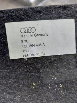 фото thumb №6, Шумоизоляция пена консоли туннеля audi a6 c7 4g оригинальный номер