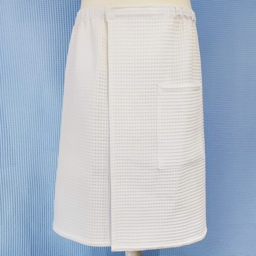 Комплект килт+полотенце для сауны Wafel White L