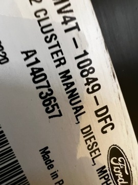 фото thumb №10, Спидометр виртуальный cockpit приборы ford kuga mk3 дизель digital mv4t-10849-dfc