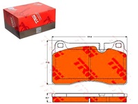 фото thumb №1, Trw gdb2048 набір гальмівних колодок гальмівних, гальма дискові