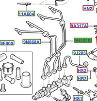 фото thumb №1, Шланг цилиндра nr 1 i 2 fiesta mk6-mk7 focus mk2