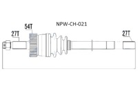 Привідний вал привідна jeep grand cherokee -99 права nty Доставка, фото thumb