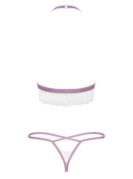 Комплект нижнего белья Obsessive Lilyanne Белый S/M
