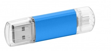 Флеш-накопитель MP1 duo 64 ГБ USB2.0 + USBC 10 шт. с ЛОГОТИПОМ