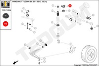 фото thumb №14, Кронштейн амортизатора передний левая правое honda city cr-z insight jazz