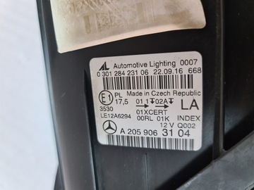 фото thumb №14, Mercedes c-klasa w205 лампа перед левая фара левый полный led a2059063104