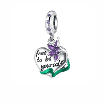 Кулон CHARMS FREE TO BE YOURSELF из серебра 925 пробы