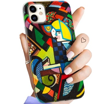ETUI DO IPHONE 11 WZORY KUBIZM ABSTRAKCJONIZM GEOMETRIA OBUDOWA POKROWIEC