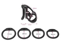 Маленький розовый пояс целомудрия, SISSY Chastity Cage 4 Orings Dilator M