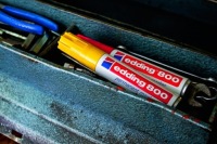 ЧЕРНЫЙ перманентный маркер с толстым наконечником 4-12 мм edding 800 marker x 2