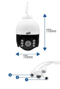 БЕСПРОВОДНАЯ ВНЕШНЯЯ ВИФИ-КАМЕРА С ПОВОРОТНЫМ МЕХАНИЗМОМ IP 8 Мп 4K DVS ВИДЕОНАБЛЮДЕНИЕ P2P
