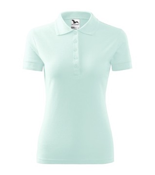KOSZULKA PIQUE POLO DAMSKA MALFINI 210 BAWEŁNIANA T-SHIRT frost XL