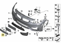 Купити Кришка номерного знака реєстраційний bmw f80 f82 m3 m4 оригінальний 51118056773, фото thumb