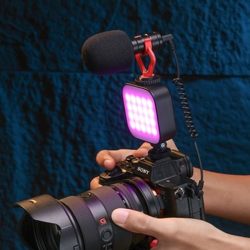 Lampa LED Ulanzi U60 RGB na Magens Klips 1/4'' ISO do Telefon Aparat Kamera