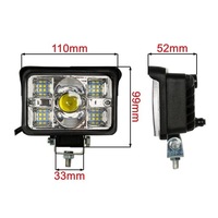 фото thumb №8, 2× лампа рабочая awl32 17 x led combo 9-36v amio