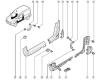 фото thumb №3, Защита ручки дверь раздвижных правых renault kangoo 8200109610 oe!