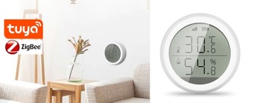 Датчик температуры и влажности ZigBee TUYA LCD Smart Life Домашний гигрометр