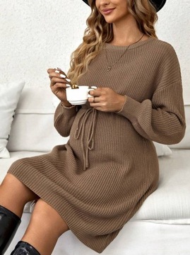 SHEIN бежевое платье для беременных на завязках 40/42