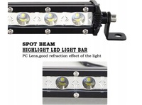 фото thumb №5, Молдинг світлова led 33cm 36w 3600lm протитуманна фара прожектор лампа робоча 12v