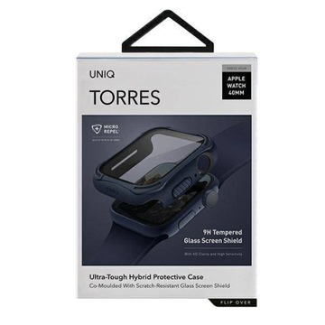 Чехол UNIQ для Apple Watch Torres Series 4/5/6/SE 40 мм. синий/морской синий