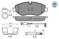 фото thumb №1, Meyle 025 291 9220/pd набор тормозных колодок тормозных, тормоза дисковые