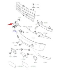фото thumb №6, Лівий кронштейн передній бампера land rover range rover l322 оригінальний