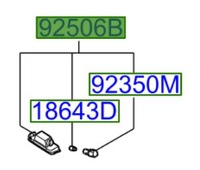 фото thumb №1, Hyundai i30 2017-2020 лампа номерного знака реєстр l