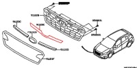 фото thumb №3, Subaru xv 17- молдинг накладка решётка решетка перед