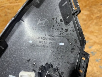 фото thumb №10, Hyundai bayon рестайлинг 24- планка накладка бампера зад задняя