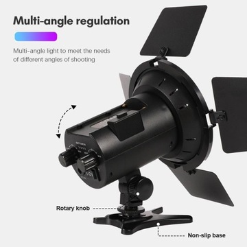 10 Вт RGB-светильник для фотосъемки, двухцветный светодиодный светильник синего цвета